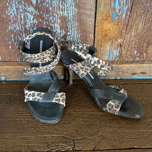 Donald Pliner Heeled Leopard Sandals